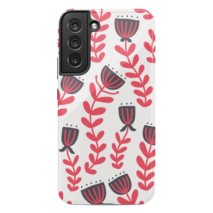 Galaxy S22 plus StrongFit Red flowers by Winston