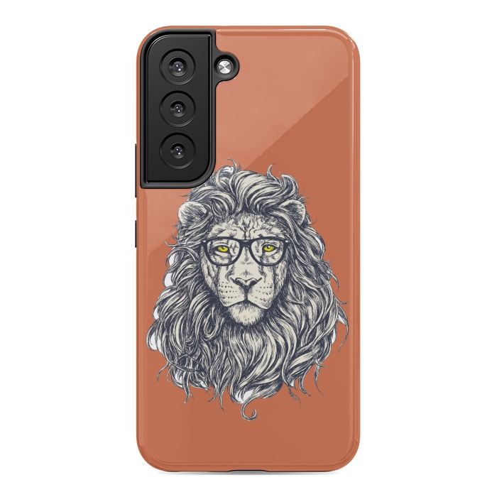 Galaxy S22 StrongFit Hipster Lion by Winston
