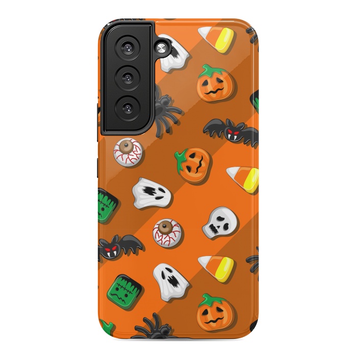 Galaxy S22 StrongFit Halloween Spooky Candies Party by BluedarkArt