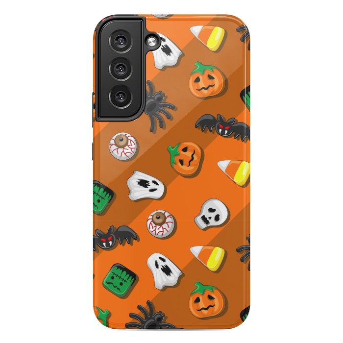 Galaxy S22 plus StrongFit Halloween Spooky Candies Party by BluedarkArt