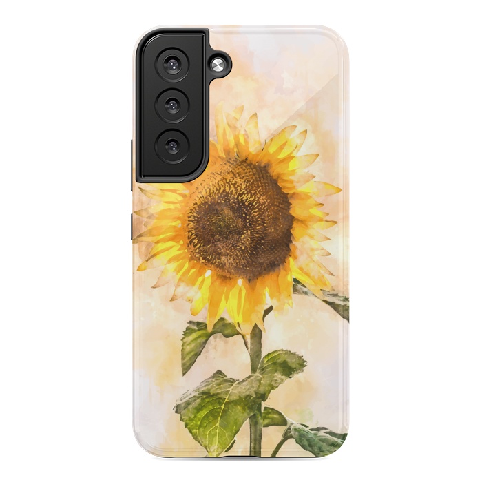 Galaxy S22 StrongFit Summer Sunflower by Creativeaxle