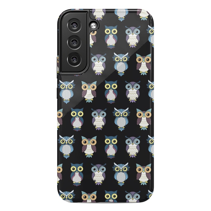Galaxy S22 plus StrongFit Owls pattern by Laura Nagel