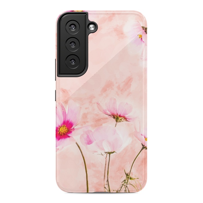 Galaxy S22 StrongFit Pink Spring Flower by Creativeaxle