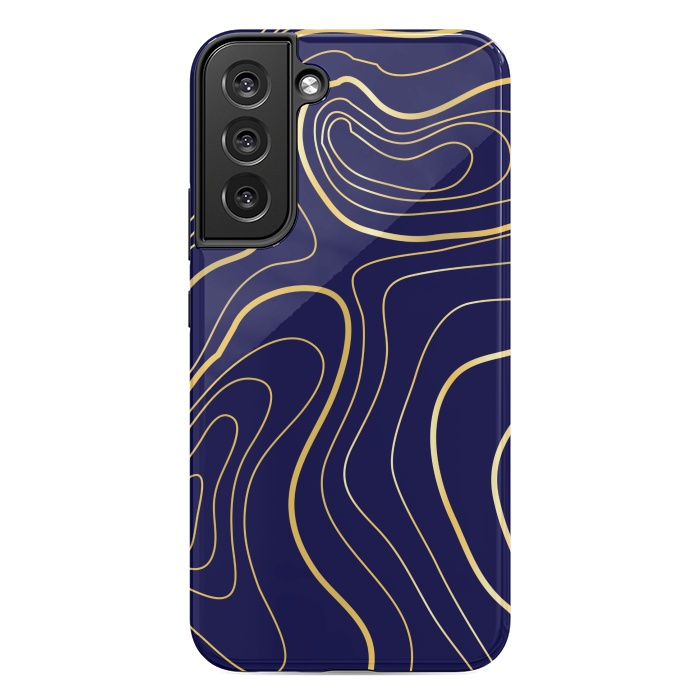 Galaxy S22 plus StrongFit golden abstract lines by MALLIKA