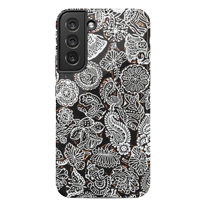 Galaxy S22 plus StrongFit Black and white pattern by Winston