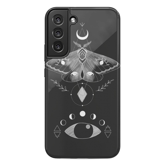 Galaxy S22 plus StrongFit Metaphys Moth by Melissa Lee