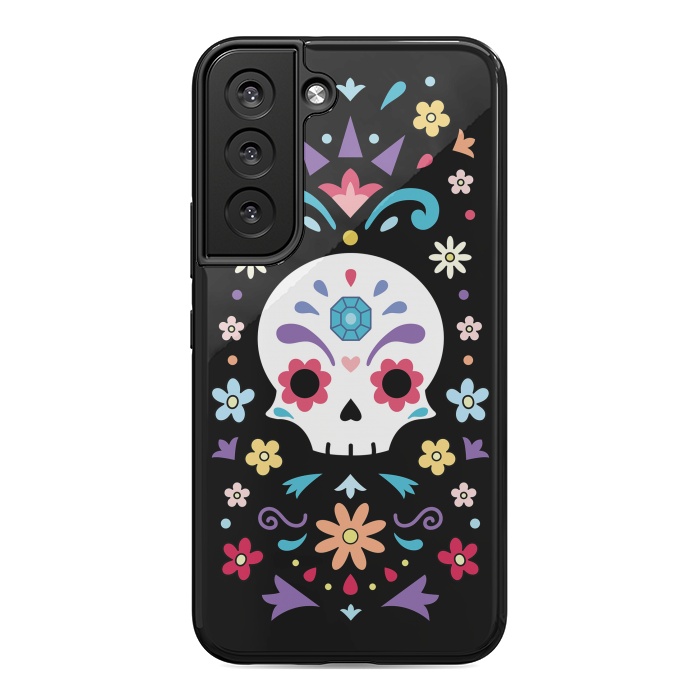 Galaxy S22 StrongFit Cute day of the dead by Laura Nagel