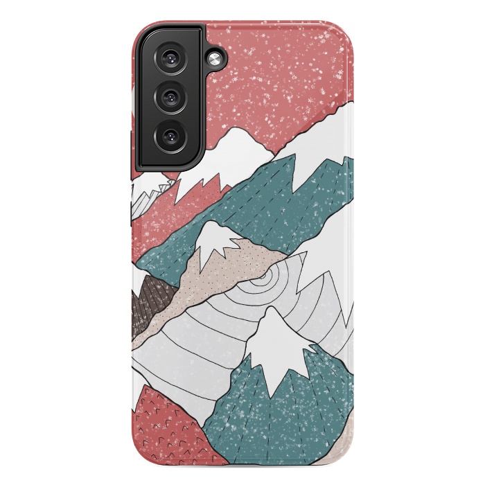 Galaxy S22 plus StrongFit The winter snow peaks by Steve Wade (Swade)