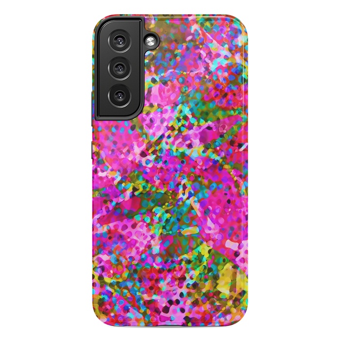 Galaxy S22 plus StrongFit Floral Abstract Stained Glass G548 by Medusa GraphicArt