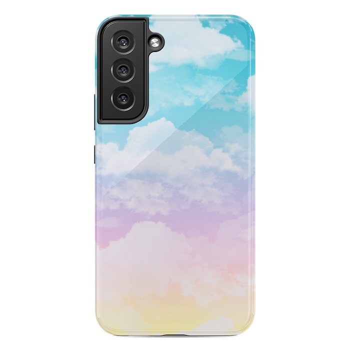 Galaxy S22 plus StrongFit Pastel Clouds by Julie Erin Designs