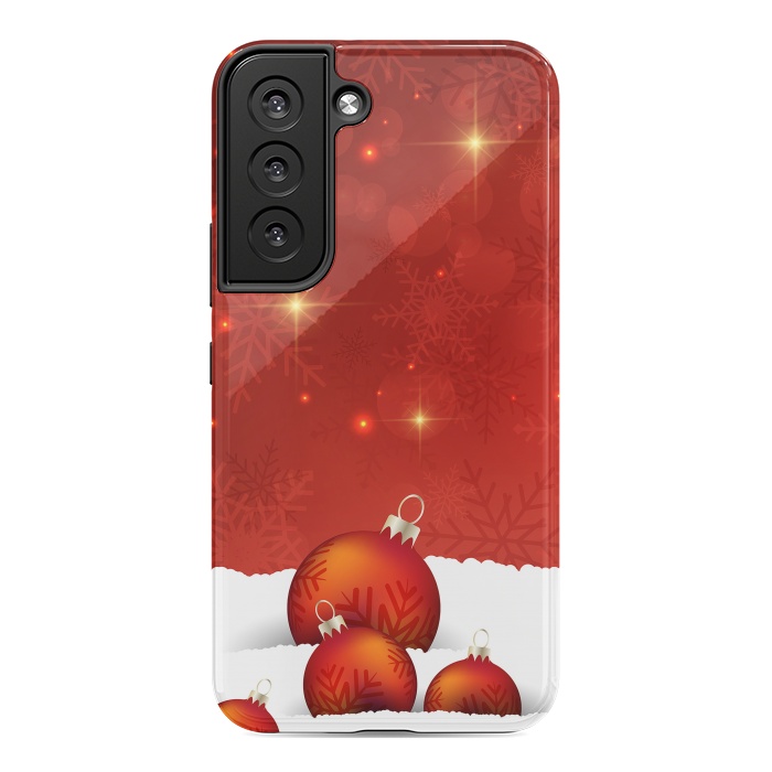 Galaxy S22 StrongFit Red Christmas by Texnotropio