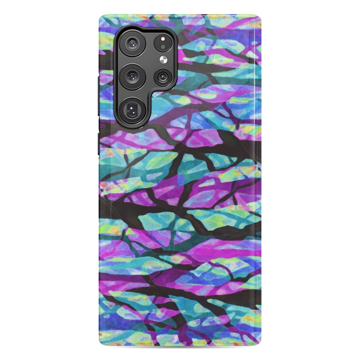 Galaxy S22 Ultra StrongFit Abstract Trees Digital Art G551 by Medusa GraphicArt