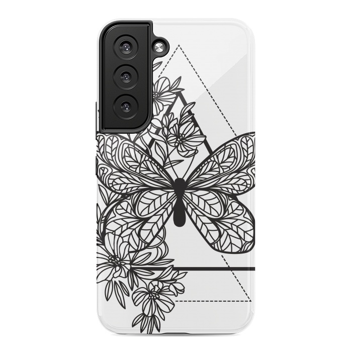 Galaxy S22 StrongFit bw butterfly by haroulita