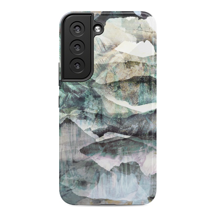 Galaxy S22 StrongFit Faded stylised mountain landscape by Oana 