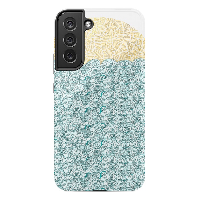Galaxy S22 plus StrongFit Tribal Sea and Ocean by Pom Graphic Design