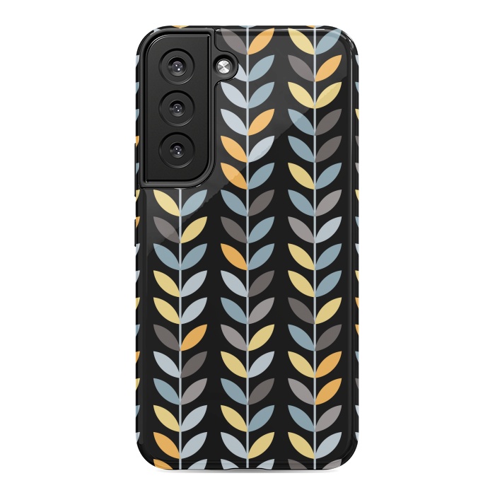 Galaxy S22 StrongFit YELLOW LEAF PATTERN 2  by MALLIKA