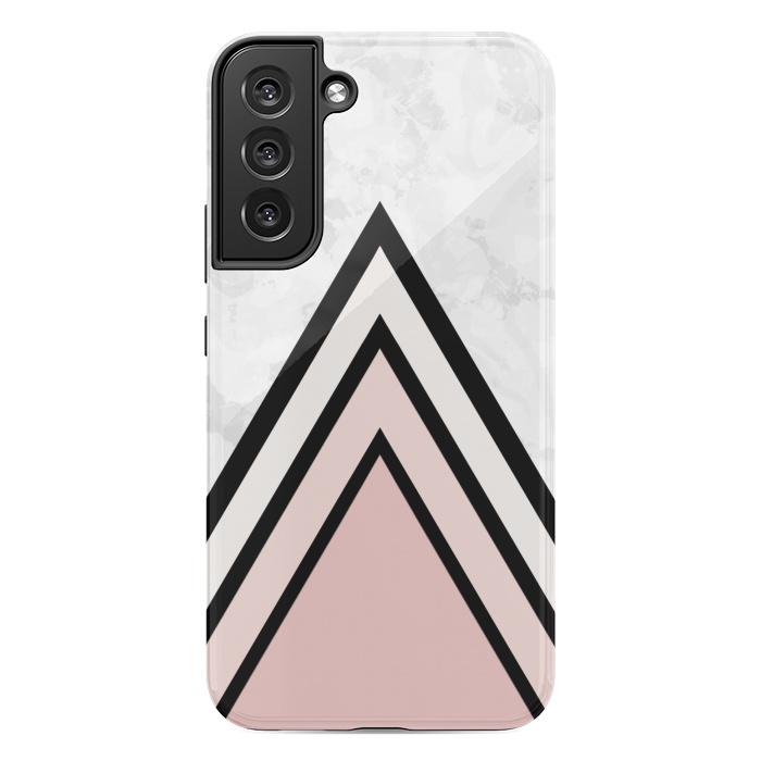 Galaxy S22 plus StrongFit Black pink triangles by Jms
