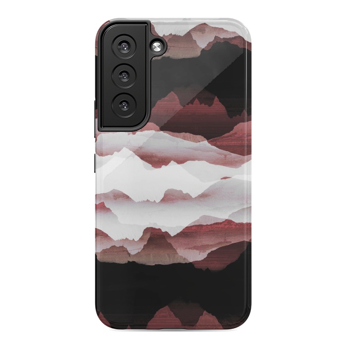 Galaxy S22 StrongFit Faded copper mountains by Oana 