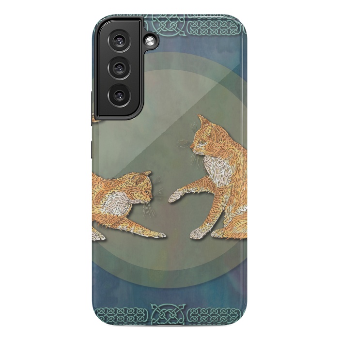 Galaxy S22 plus StrongFit Ginger Cats by Lotti Brown