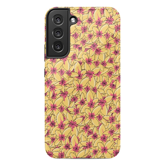 Galaxy S22 plus StrongFit Yellow blossom by Steve Wade (Swade)