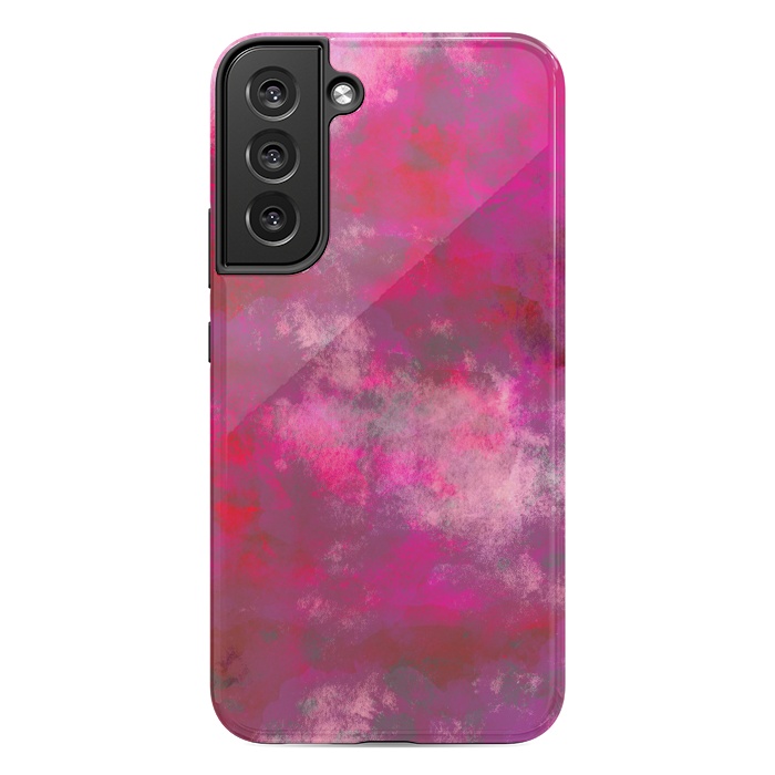 Galaxy S22 plus StrongFit Pink abstract watercolor by Josie