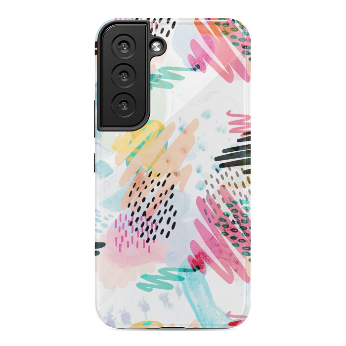 Galaxy S22 StrongFit Fun colorful summer doodles by Oana 