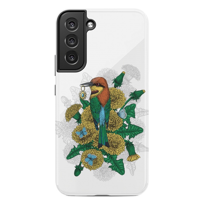Galaxy S22 plus StrongFit The bee eater with the golden pendant by Katerina Kirilova