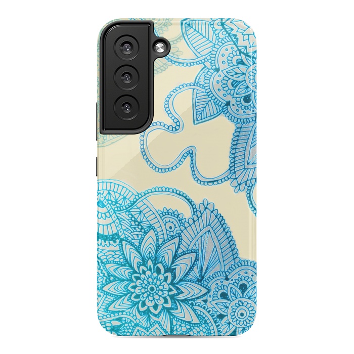 Galaxy S22 StrongFit Floral Doodle G580 by Medusa GraphicArt