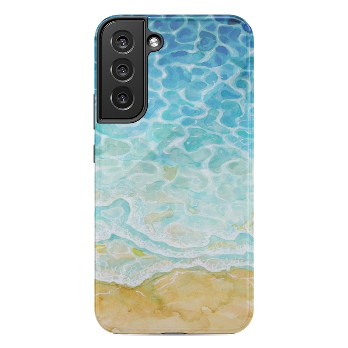 Galaxy S22 plus StrongFit Watercolor Sea G564 by Medusa GraphicArt