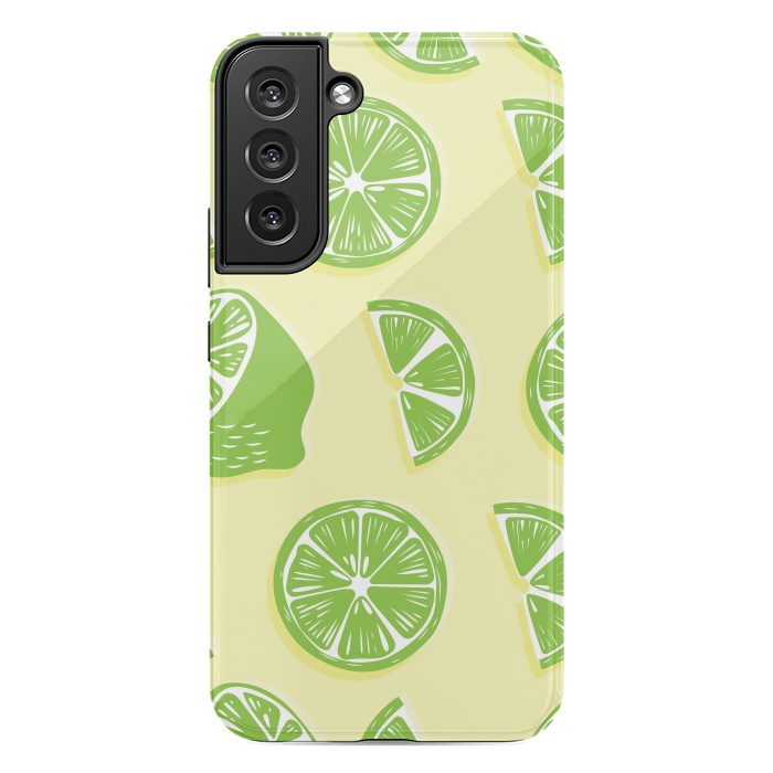 Galaxy S22 plus StrongFit Lime pattern 04 by Jelena Obradovic