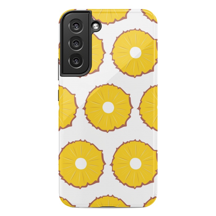 Galaxy S22 plus StrongFit Pineapple pattern 01 by Jelena Obradovic