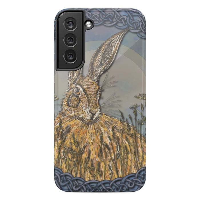 Galaxy S22 plus StrongFit Celtic Hare by Lotti Brown