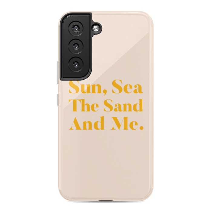 Galaxy S22 StrongFit Sun, Sea, The Sand & Me by Uma Prabhakar Gokhale