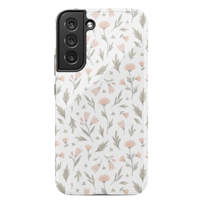 Galaxy S22 plus StrongFit delicate flowers on a white by Alena Ganzhela