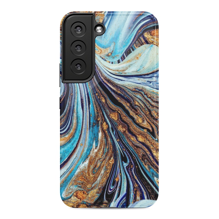 Galaxy S22 StrongFit Persian Blue Seamless Pattern by ArtsCase