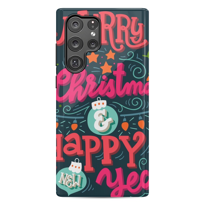 Galaxy S22 Ultra StrongFit Merry Christmas and Happy New Year 1 by ArtsCase