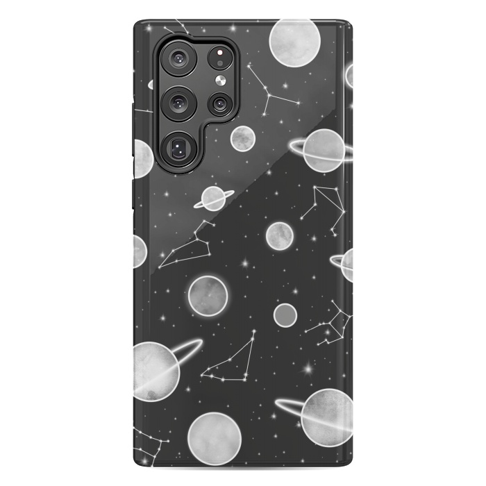 Galaxy S22 Ultra StrongFit Aesthetic black&white space by Jms