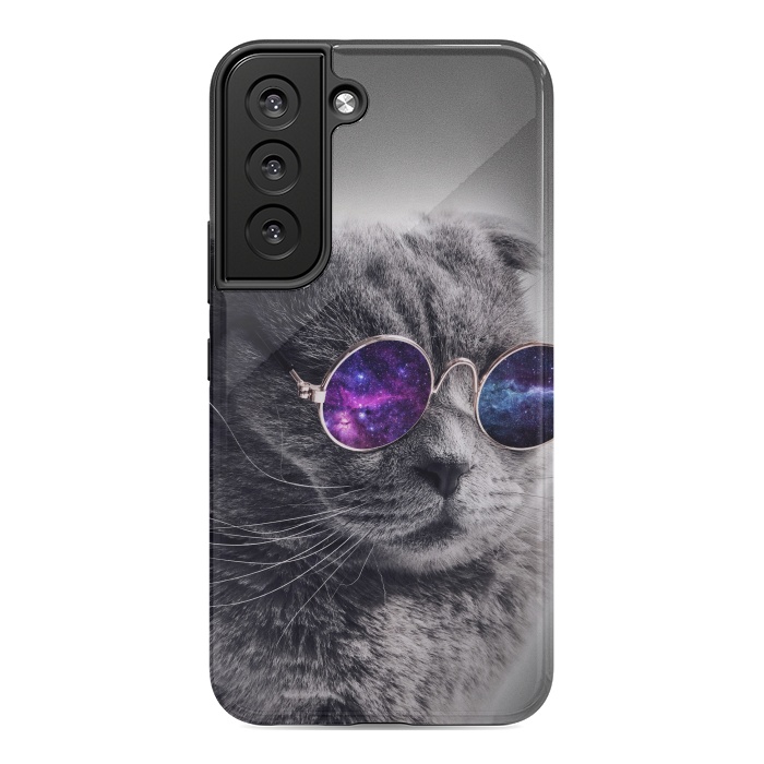 Galaxy S22 StrongFit Cat wearing sunglasses  by Winston