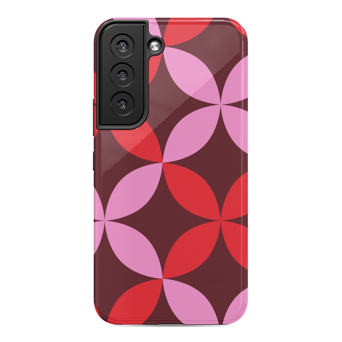 Galaxy S22 StrongFit red pink floral  by Winston
