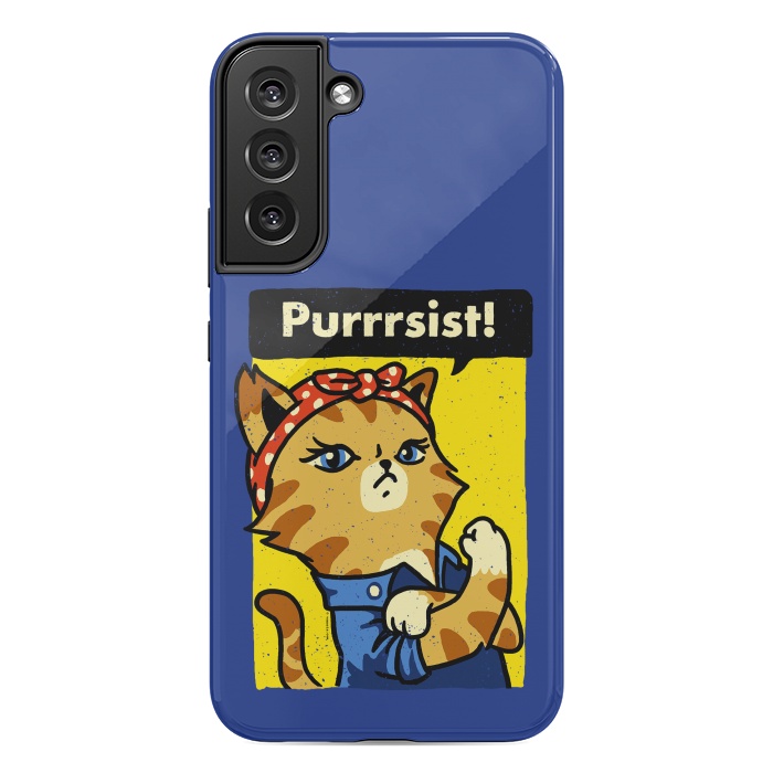 Galaxy S22 plus StrongFit Purrsist Cat 2 We Can Do It Cat Lover by Vó Maria