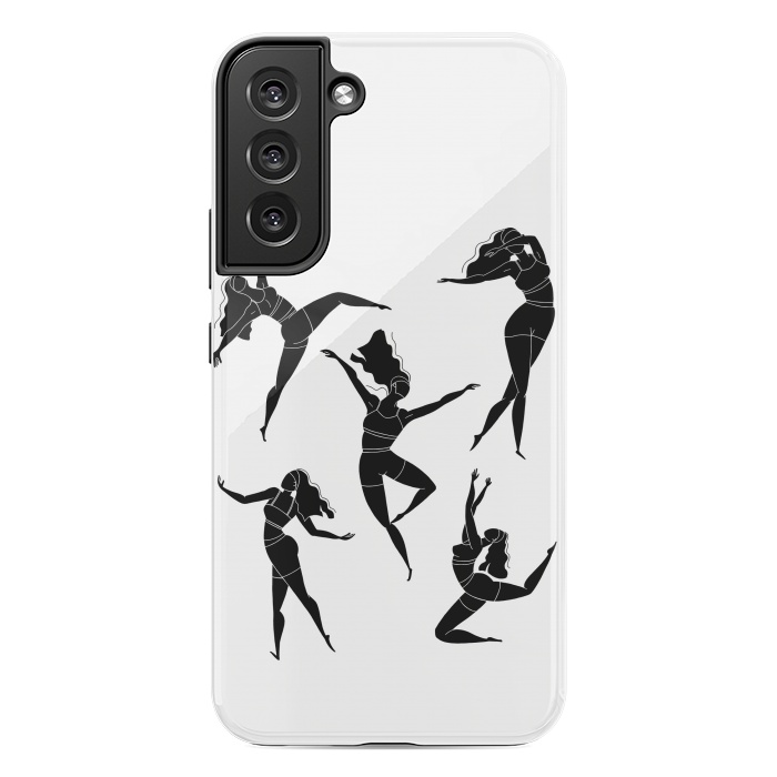Galaxy S22 plus StrongFit Dance Girl Black and White by Jelena Obradovic