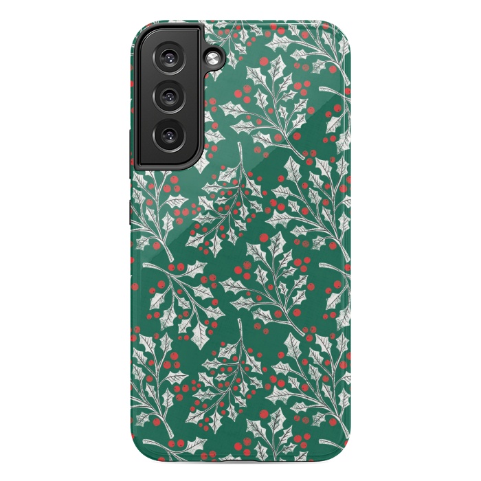 Galaxy S22 plus StrongFit Boughs of Holly by Noonday Design
