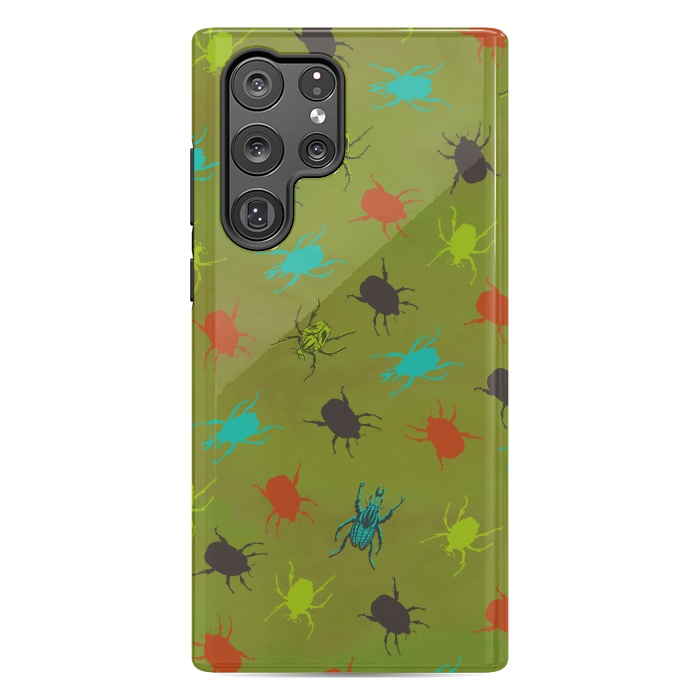 Galaxy S22 Ultra StrongFit Beetles & Bugs by Lotti Brown