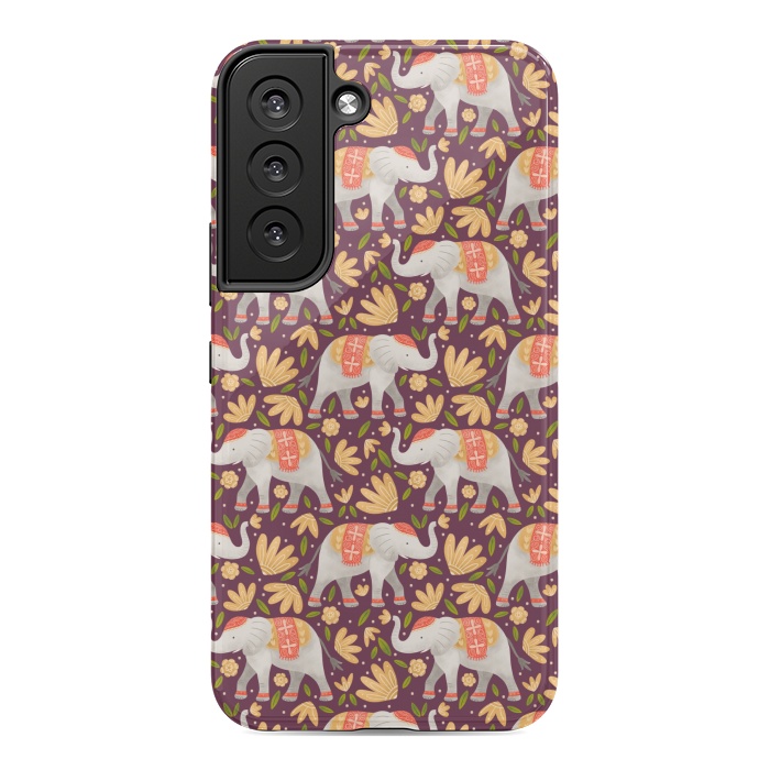 Galaxy S22 StrongFit Majestic Elephants by Noonday Design