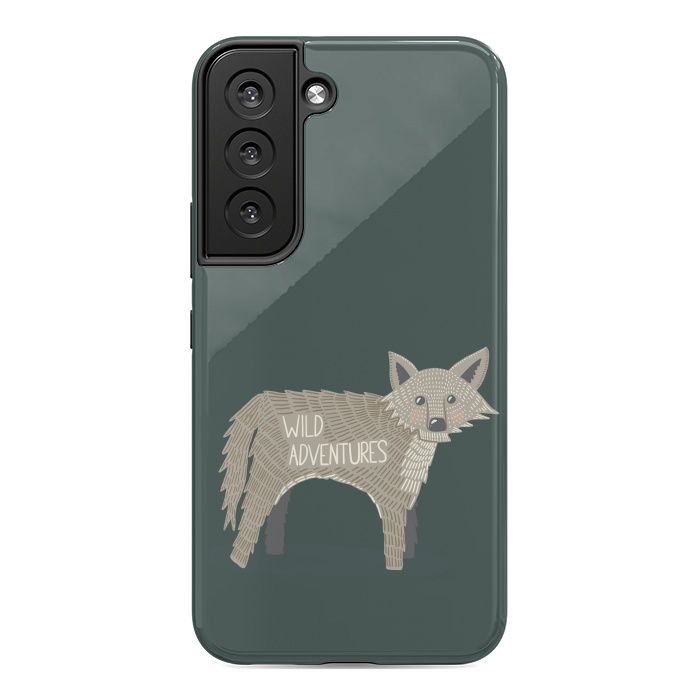 Galaxy S22 StrongFit Wild Adventures Wolf  by Edith May