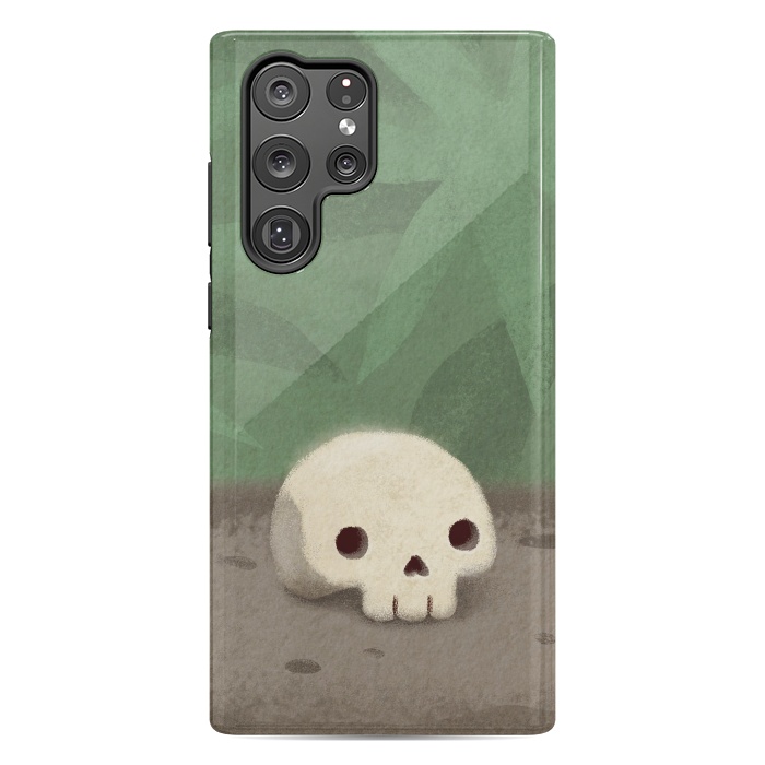 Galaxy S22 Ultra StrongFit Jungle skull by Laura Nagel