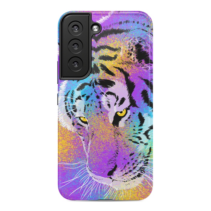 Galaxy S22 StrongFit Colorful Tiger by Alberto