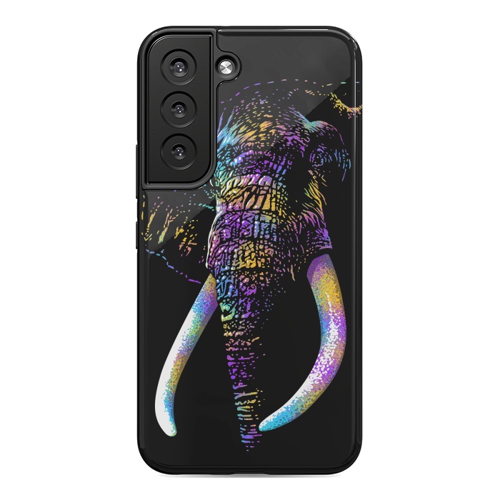 Galaxy S22 StrongFit Colorful Elephant by Alberto