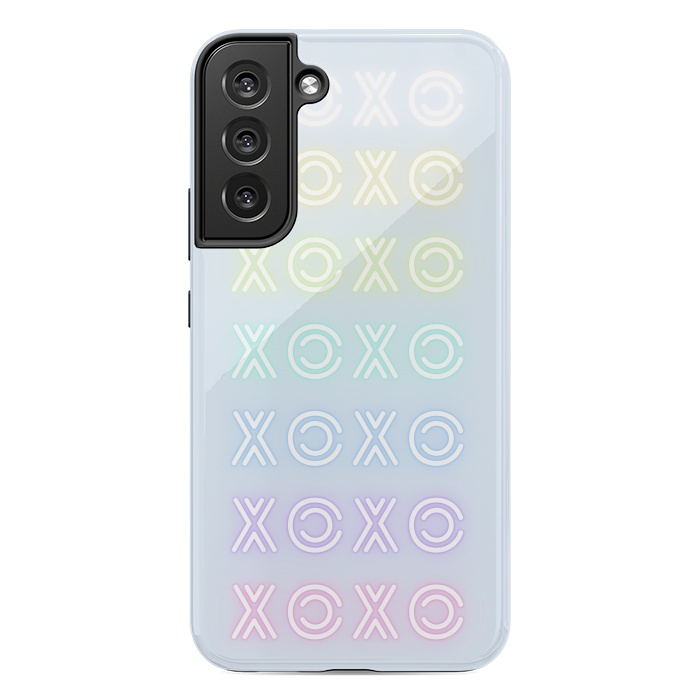 Galaxy S22 plus StrongFit Pastel neon XOXO typo Valentine by Oana 