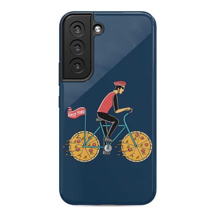 Galaxy S22 StrongFit Pizza Bicycle by Coffee Man